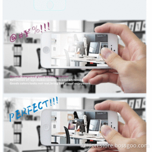 Anti-crack/anti-fingerprint/anti-glare/anti-UV tempered-glass screen protector for iPhone 4/4S